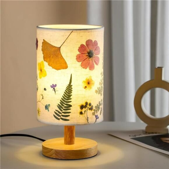 Flower Table Lamp LED Night Light Bedside Gift for Mom Wife Women Decor - Picture 6 of 7
